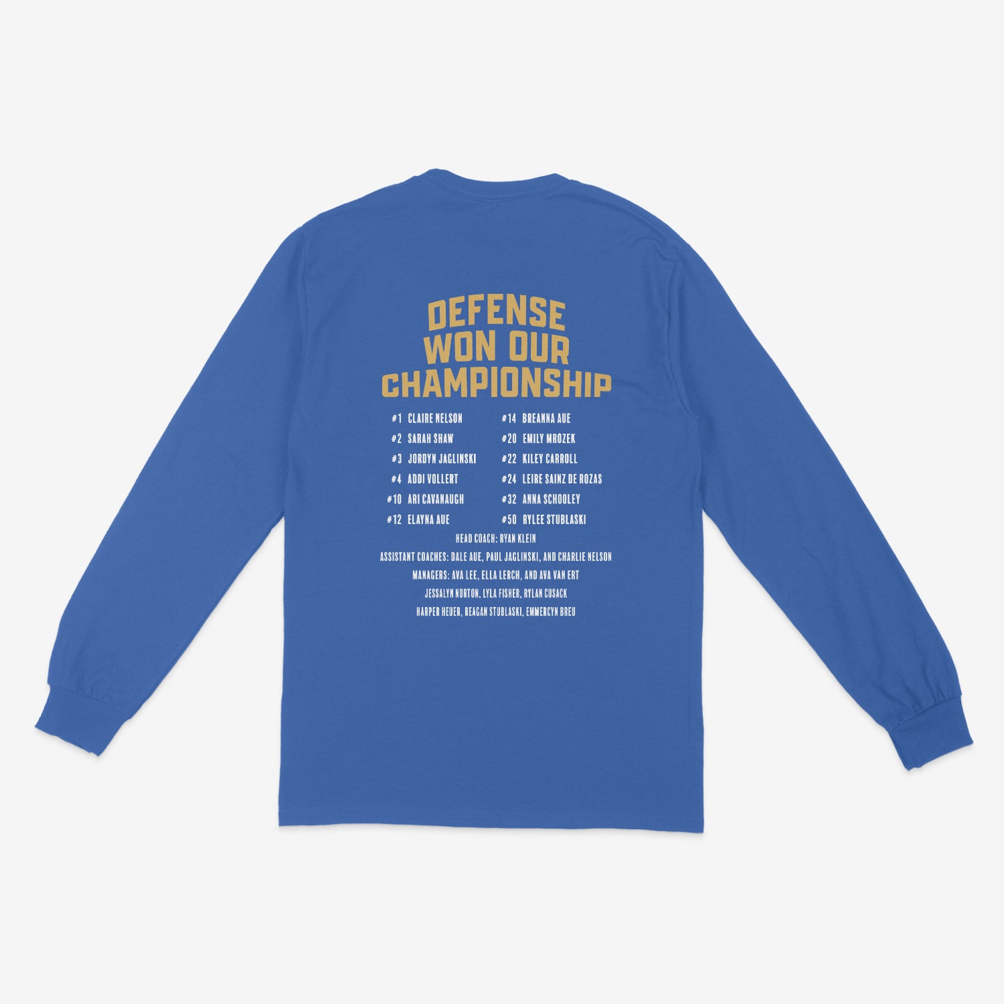 2025 Assumption GBB State Champs Long Sleeve Tee
