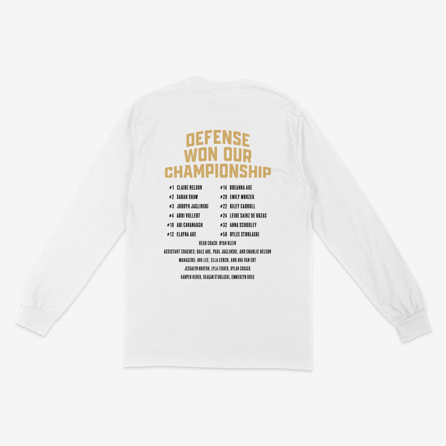 2025 Assumption GBB State Champs Long Sleeve Tee
