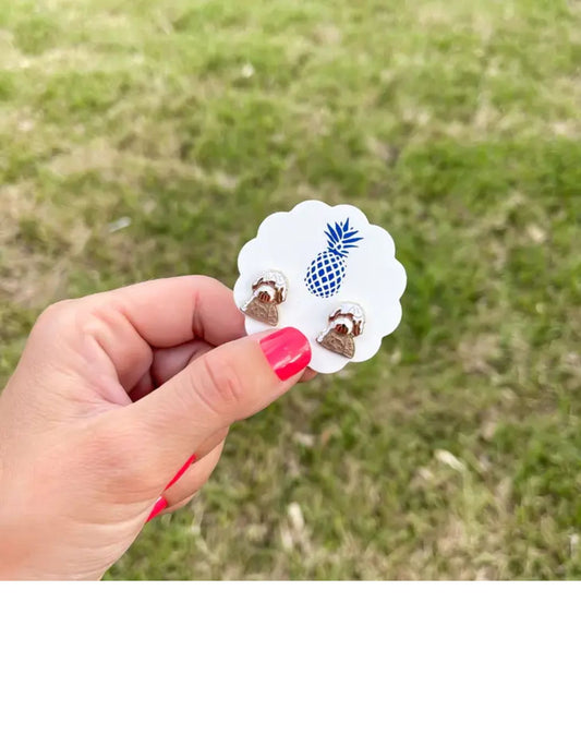 Doodle Enamel Earrings