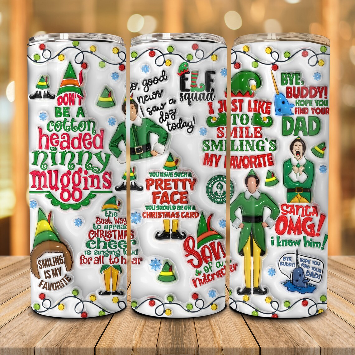 Christmas "3D" Tumblers